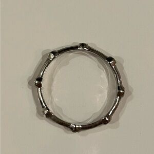 Silver knotted band ring.  Size 7.  Lightweight.